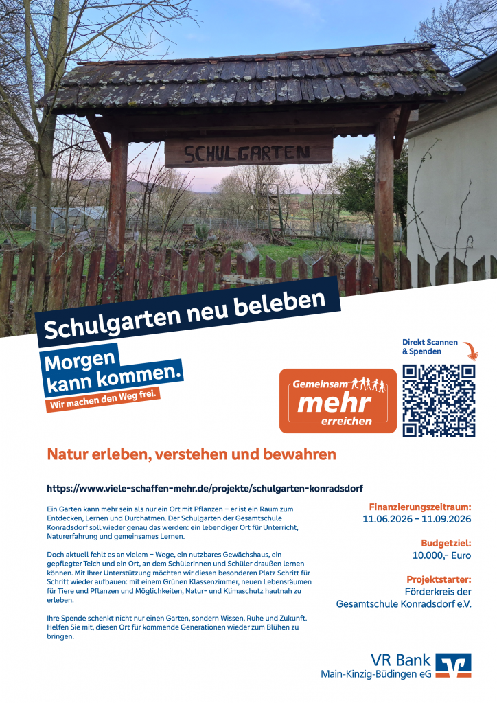 Crowdfunding Schulgarten